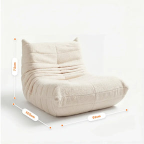 Poltrona Design 1973 Linho 1 unidade Sofá na Caixa