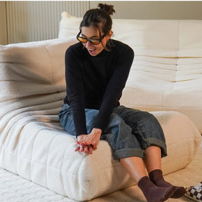 Poltrona Design 1973 Linho 1 unidade Sofá na Caixa