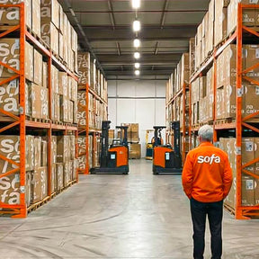 Poltrona Design 1973 Linho 1 unidade Sofá na Caixa