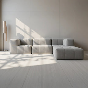 Apoio para o pé em Boucle - Sofá na Caixa - Cinza