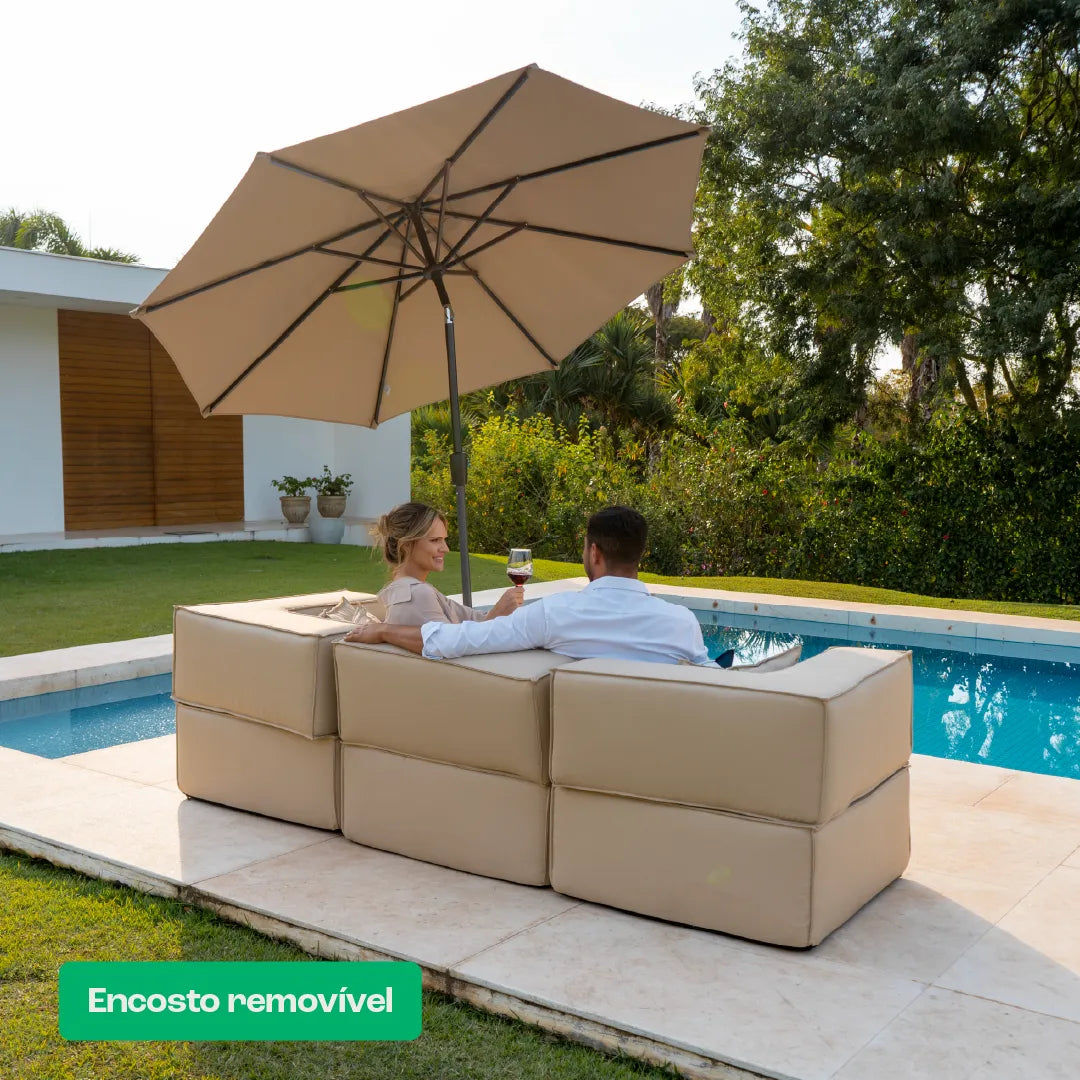 Canto Modular Zimma - Cinza